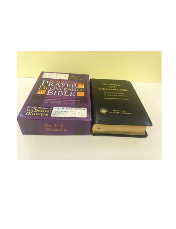 KJV The Prayer and Deliverance Bible,Giant Print Black Leather Bound(Big Size)Thumb Indexed--by Dr.D.K. Olukoya