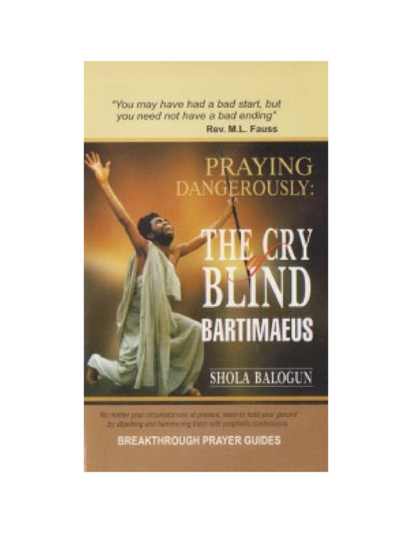 Praying Dangerously the Cry of Blind Bartimaeus--by Shola Balogun