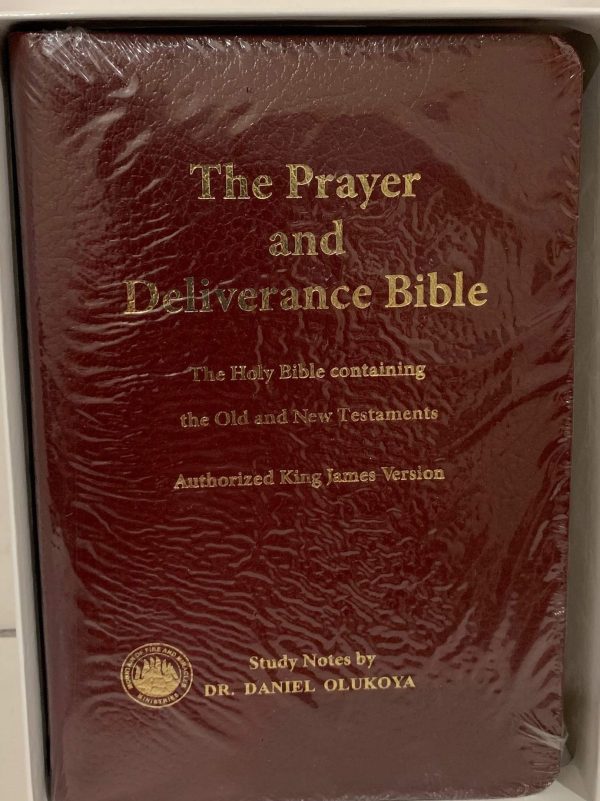 KJV The Prayer And Deliverance Bible, Burgundy Leather Bound(Small)--by Dr.D.K. Olukoya