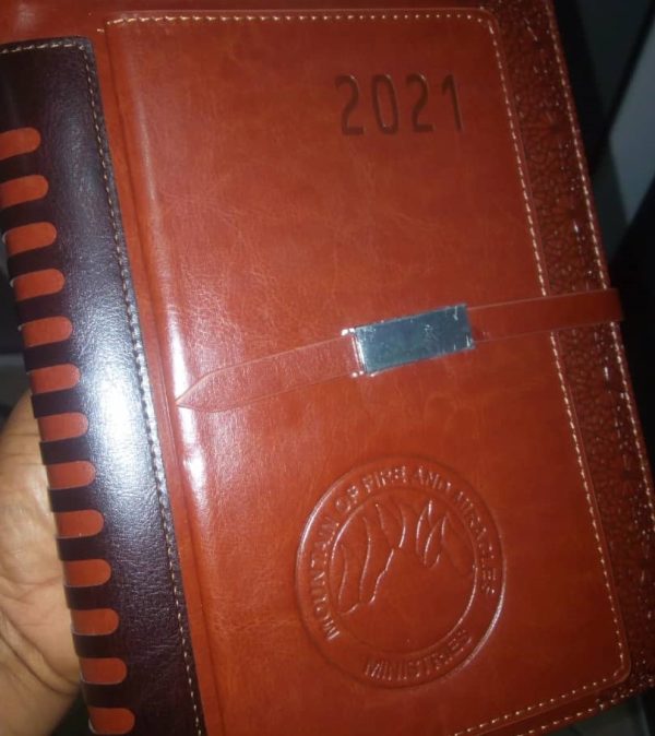 MFM CUSTOMIZED DIARY 2021 With PEN (Big Size,LEATHER)--by Mountain Of Fire And Miracles Ministries