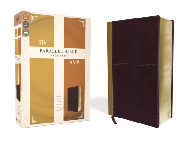 KJV, Amplified, Parallel Bible, Large Print, Red Letter Edition: Two Bible Versions Together for Study and Comparison